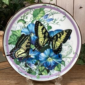 Hamilton Collection Butterfly Garden Tiger Swallowtail Collectors Plate
